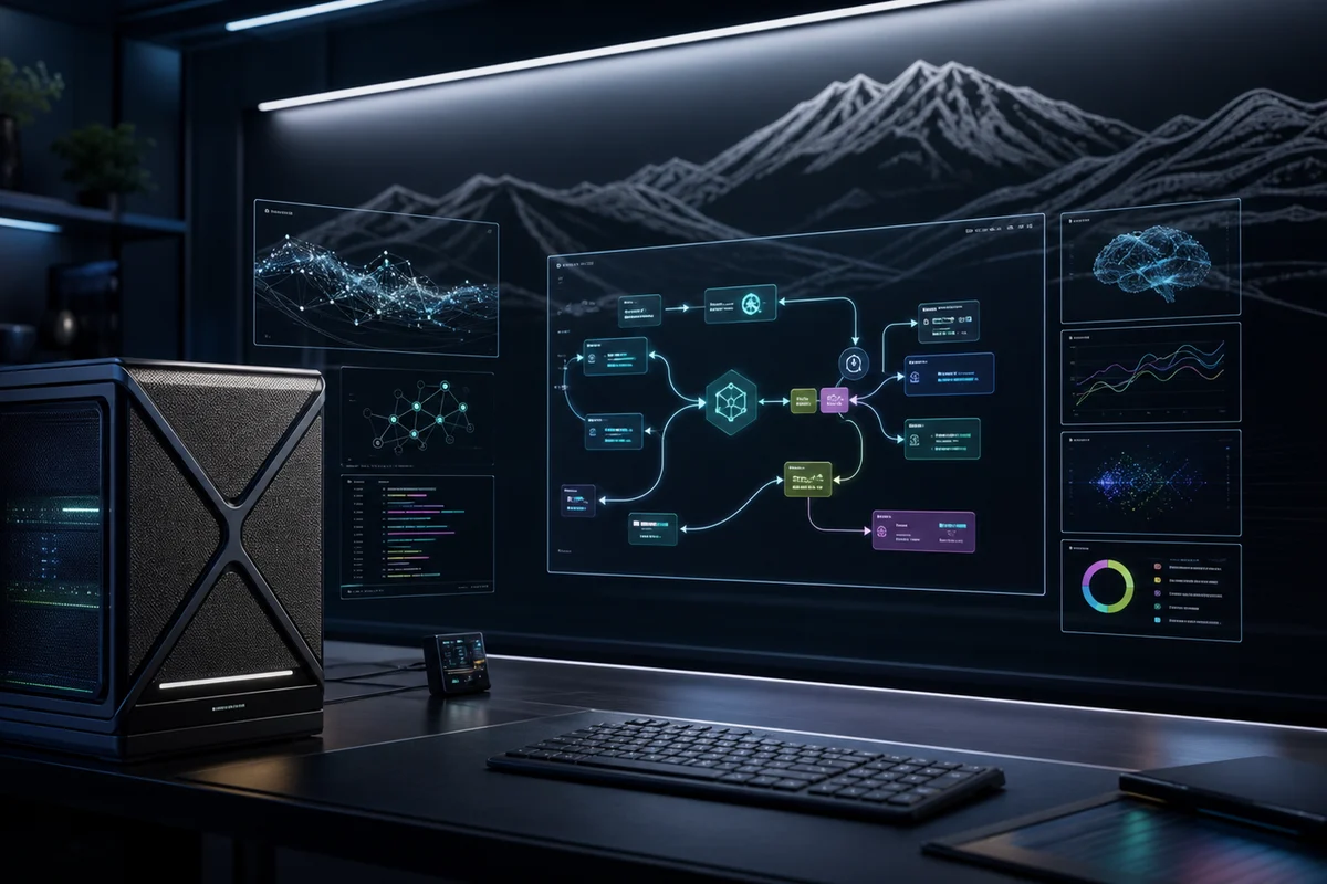 TechXJ AI Lab 本地模型与 Agent 系统视觉